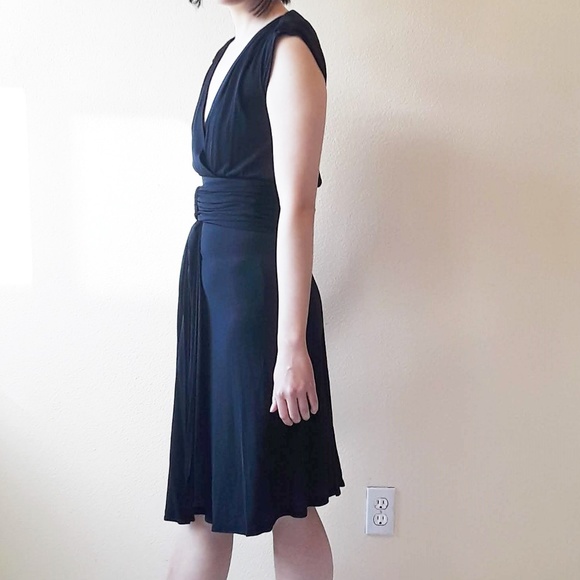 SOLD Saint Laurent Rive Gauche Vintage Black Dress - Picture 2 of 8